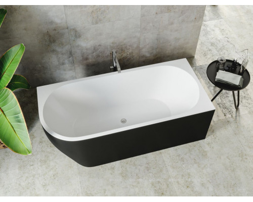Акриловая ванна Aquanet Family Elegant B 180x80 3806N Gloss Finish (панель Black matte)