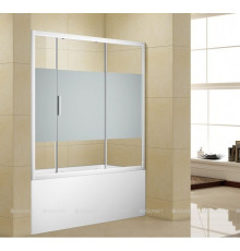 Шторка для ванны Aquanet Practic AE10-B-170H150U-CP, прозрачное стекло