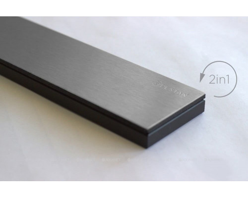 Душевой лоток Pestan Confluo Frameless Line Black Glass 13701203, 550мм