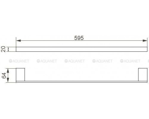 Держатель для полотенец Aquanet 5624 (60 см)