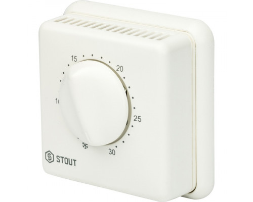 STOUT STE-0001 Комнатный проводной термостат TI-N с переключателем зима-лето и светодиодом
