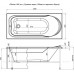 Фронтальная панель для ванны Aquanet West/Nord/Roma 150
