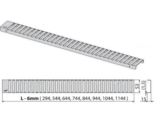 Решетка AlcaPlast LINE-650M