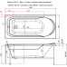 Акриловая ванна Aquanet West NEW 150x70 (с каркасом)