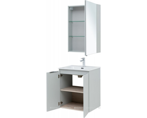 Мебель для ванной Aquanet Алвита New 60 2 дверцы, серый