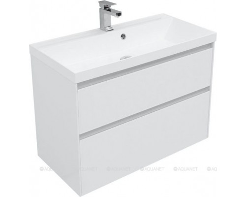 Мебель для ванной Aquanet Гласс 90 белый