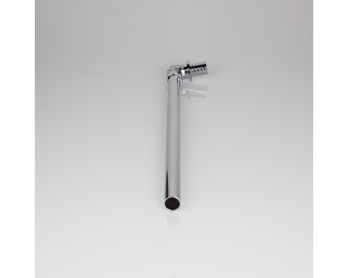 Угловой аксиальный фитинг с хромированной латунной трубкой длинный 16(2,2)х15 L 1000 мм