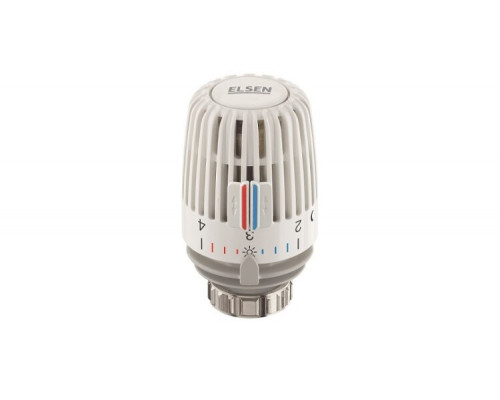 Термостатическая головка, ELSEN, чувствительный элемент-жидкостный, M30x1,5, диапазон регулирования, °С-6-28, белый
