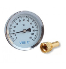 Термометр горизонтальный Ф63мм 1/2 х 120"С ViEiR (100шт)