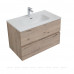Мебель для ванной Aquanet Алвита New 80 2 ящика, дуб веллингтон белый