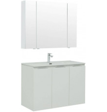 Мебель для ванной Aquanet Алвита New 100 3 дверцы, белый матовый