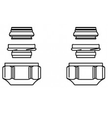 Набор присоединительный со стяжным кольцом, Oventrop, Ofix CEP Knack & Klemm, 15 мм, латунь, для наружной резьбы G 3/4