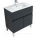 Мебель для ванной Aquanet Алвита New 80 1 ящик, 2 дверцы, антрацит