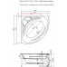 Акриловая ванна Aquanet Vitoria 130x130