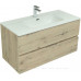 Мебель для ванной Aquanet Алвита New 100 2 ящика, дуб веллингтон белый