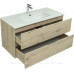 Мебель для ванной Aquanet Алвита New 100 2 ящика, дуб веллингтон белый