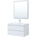 Мебель для ванной Aquanet Беркли 80 белый глянец (2 ящика)