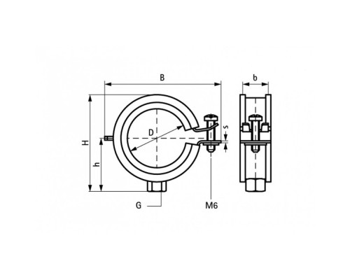 Хомут BISMAT Flash M8 1 1/4