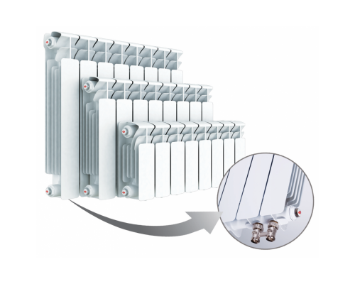 Радиатор биметаллический Rifar Base BVR 500 - 6 секций