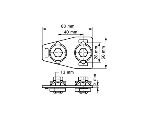 Соединитель Т-образный для профиля WM0-35 BIS RapidRail, Walraven