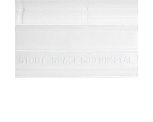 STOUT Space 500 14 секций радиатор биметаллический боковое подключение RAL9016