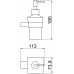 Дозатор для жидкого мыла Allen Brau Infinity 6.21006-31 белый/черный матовый
