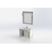 Мебель для ванной Aquanet Паола 90 белый/серебро (литьевой мрамор)