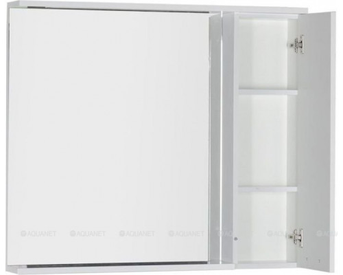 Зеркало-шкаф Aquanet Доминика 100 LED белый