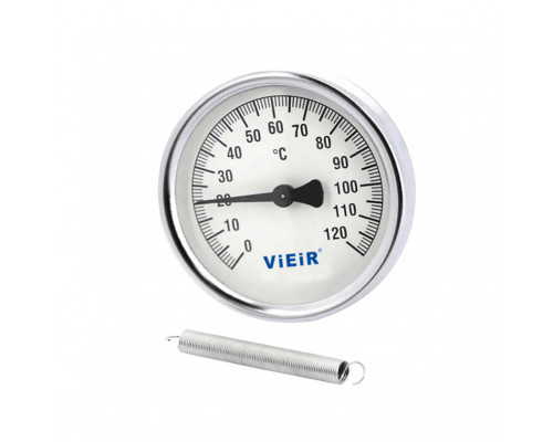 Термометр накладной с пружиной (120
