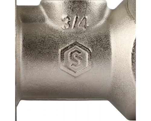 STOUT SVRs Клапан ручной терморегулирующий с неподъемным шпинделем, прямой 3/4