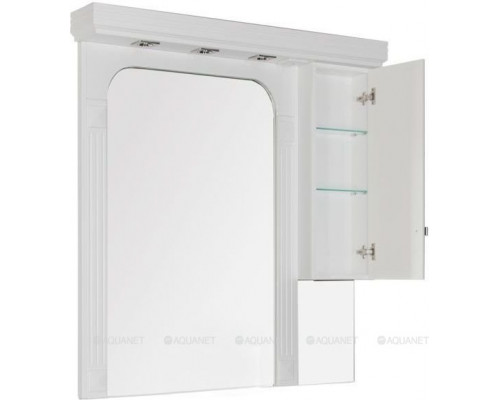Зеркало-шкаф Aquanet Фредерика 125 белый