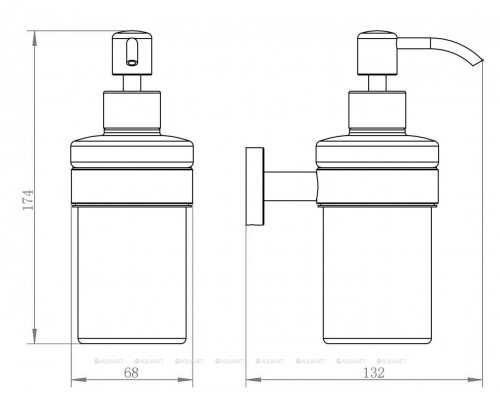 Дозатор для жидкого мыла Aquanet 4581