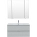 Мебель для ванной Aquanet Алвита New 100 2 ящика, серый