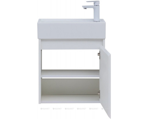 Мебель для ванной Aquanet Nova Lite 50 белый глянец (с дверецей)