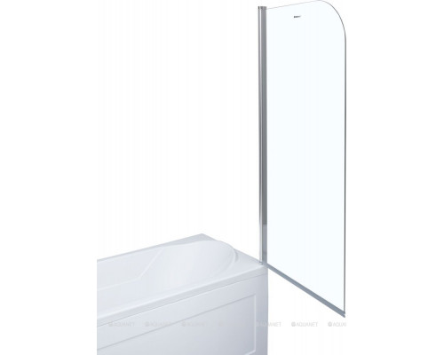 Шторка для ванны Aquanet SG-750, прозрачное стекло