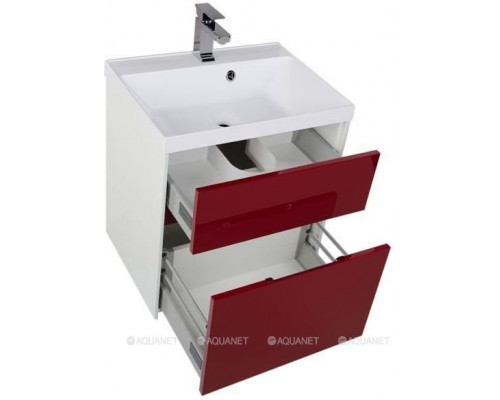 Мебель для ванной Aquanet Латина 60 бордо (2 ящика)